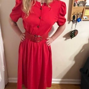 Tabby of California Vintage Red Dress